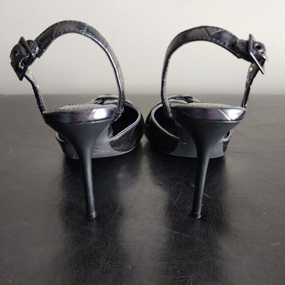 Steve Madden Women's Heels | DILLON Black Croco - Picture 3 of 7